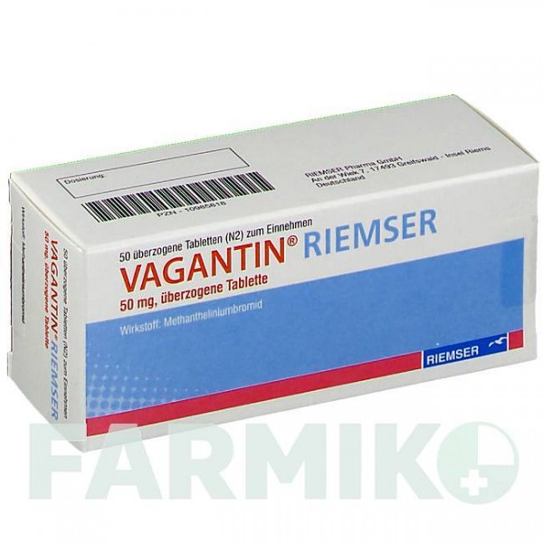 ВАГАНТИН РИМСЕР (VAGANTIN RIEMSER) 50 мг таблетки 50 шт - Метантелиний ESTEVE PHARMACEUTICALS