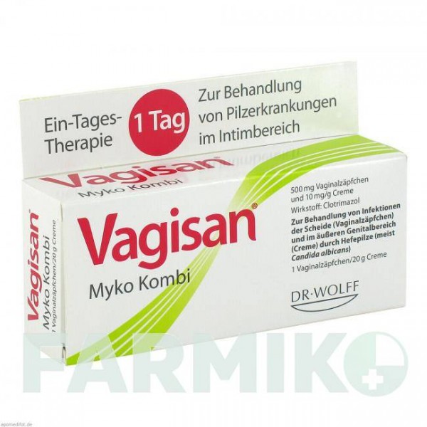 ВАГИСАН (VAGISAN) пакет 1 набор - Клотримазол DR.AUGUST WOLFF