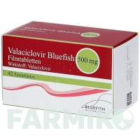 ВАЛАЦИКЛОВИР (VALACICLOVIR) 500 мг таблетки 42 шт - Валацикловир BLUEFISH