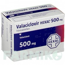 ВАЛАЦИКЛОВІР (VALACICLOVIR) 500 мг таблетки 42 шт - Валацикловір HEXAL
