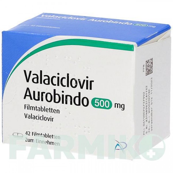 ВАЛАЦИКЛОВІР (VALACICLOVIR) 500 мг таблетки 42 шт - Валацикловір PUREN PHARMA