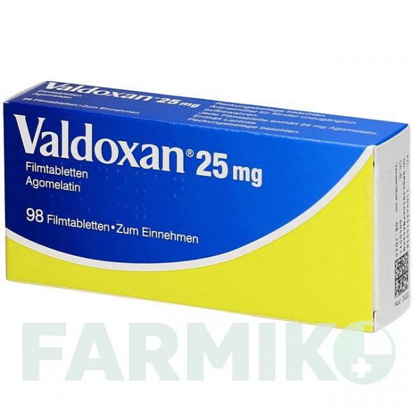 ВАЛЬДОКСАН (VALDOXAN) 25 мг таблетки 28 шт - Агомелатин AXICORP PHARMA