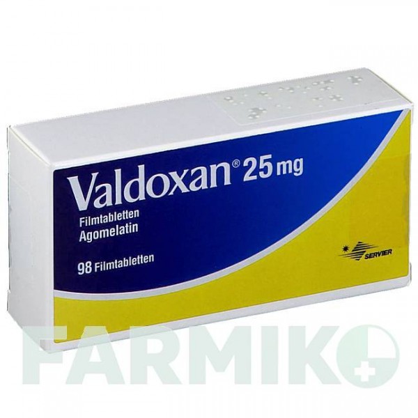ВАЛЬДОКСАН (VALDOXAN) 25 мг таблетки 98 шт - Агомелатин CC PHARMA