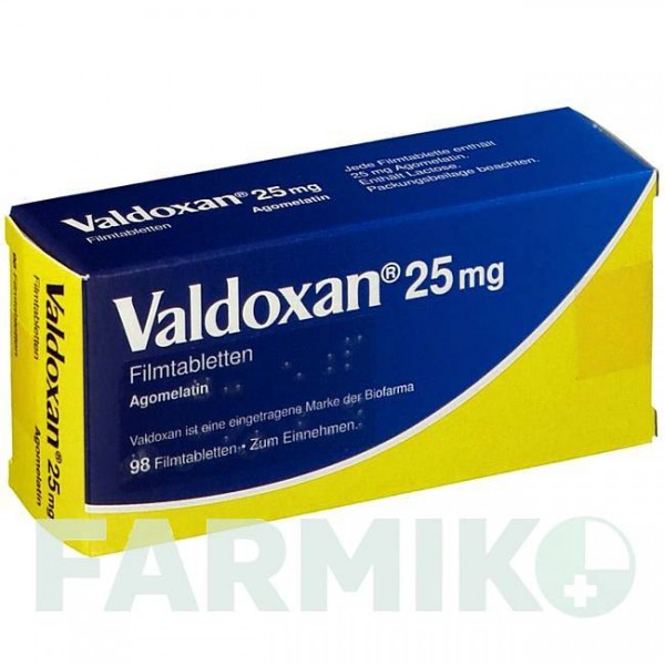 ВАЛЬДОКСАН (VALDOXAN) 25 мг таблетки 98 шт - Агомелатин KOHLPHARMA