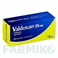 ВАЛЬДОКСАН (VALDOXAN) 25 мг таблетки 98 шт - Агомелатин SERVIER