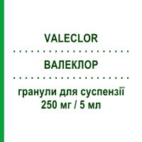 ВАЛЕКЛОР (VALECLOR) 250 мг/5 мл гранули для суспензії 100 мл - Цефаклор SIAR PHARMA
