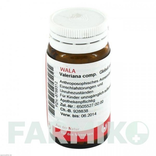ВАЛЕРИАНА КОМП (VALERIANA COMP) глобули 20 г - Гомеопатия WALA HEILMITTEL