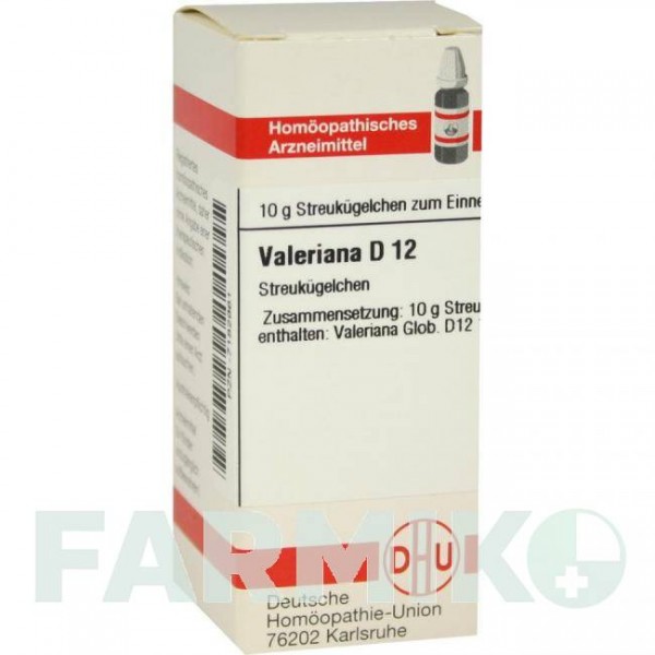 ВАЛЕРИАНА (VALERIANA) D 12 глобули 10 г - Гомеопатия DHU