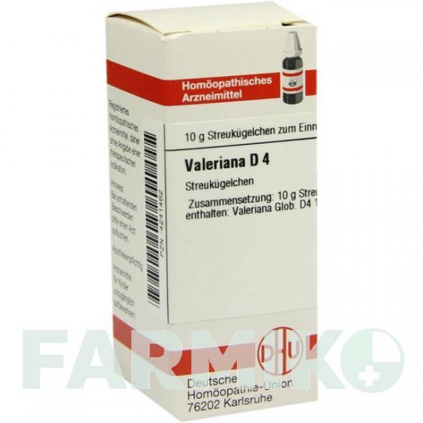 ВАЛЕРІАНА (VALERIANA) D 4 глобули 10 г - Гомеопатія DHU