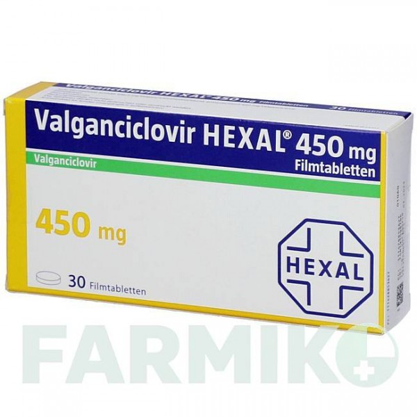 ВАЛЬГАНЦИКЛОВИР (VALGANCICLOVIR) 450 мг таблетки 30 шт - Валганцикловир BB FARMA