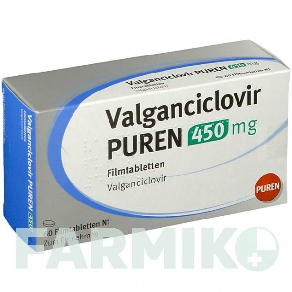 ВАЛЬГАНЦИКЛОВИР (VALGANCICLOVIR) 450 мг таблетки 60 шт - Валганцикловир PUREN PHARMA