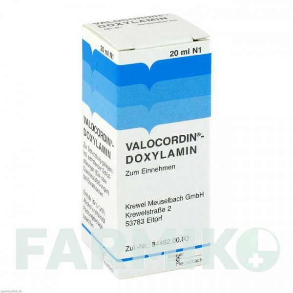 ВАЛОКОРДИН (VALOCORDIN) краплі 20 мл - Доксиламін KREWEL MEUSELBACH