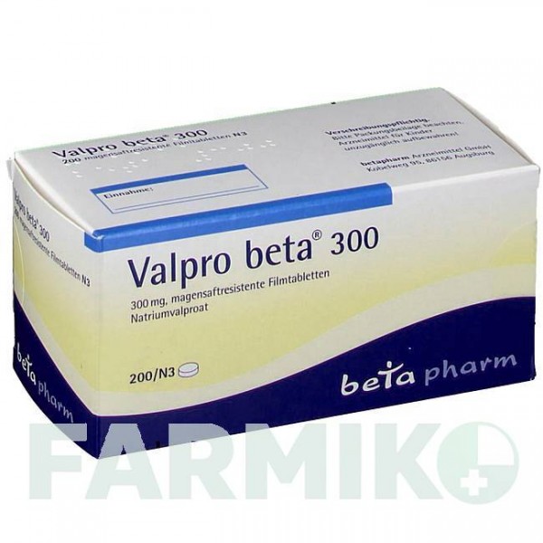 ВАЛЬПРО (VALPRO) 300 таблетки 200 шт - Вальпроевая кислота BETAPHARM