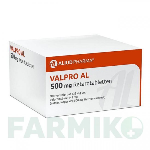 ВАЛЬПРО (VALPRO) 500 мг таблетки 200 шт - Вальпроєва кислота ALIUD PHARMA