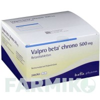 ВАЛЬПРО (VALPRO) 500 мг таблетки 200 шт - Вальпроєва кислота BETAPHARM