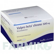 ВАЛЬПРО (VALPRO) 500 мг таблетки 200 шт - Вальпроевая кислота BETAPHARM
