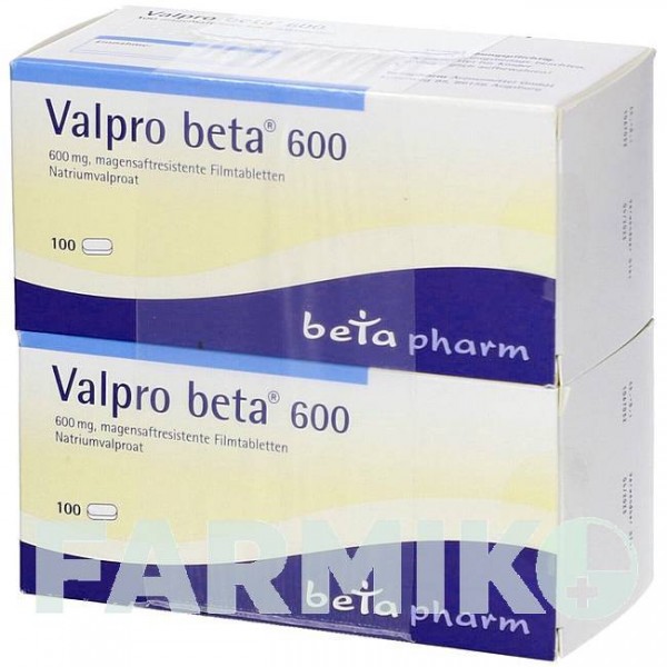 ВАЛЬПРО (VALPRO) 600 таблетки 200 шт - Вальпроевая кислота BETAPHARM