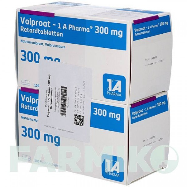 ВАЛЬПРОАТ (VALPROAT) 300 мг таблетки 200 шт - Вальпроевая кислота 1 A PHARMA