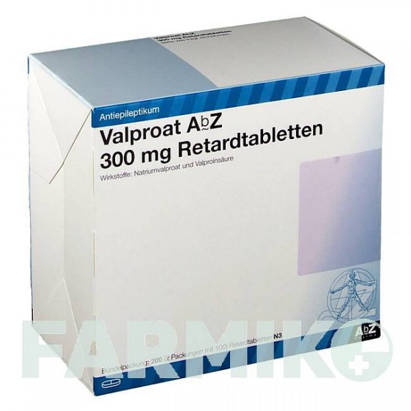 ВАЛЬПРОАТ (VALPROAT) 300 мг таблетки 200 шт - Вальпроєва кислота ABZ PHARMA