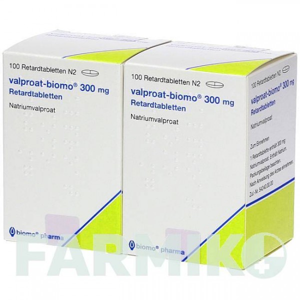 ВАЛЬПРОАТ (VALPROAT) 300 мг таблетки 200 шт - Вальпроєва кислота BIOMO PHARMA
