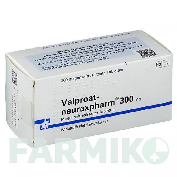 ВАЛЬПРОАТ (VALPROAT) 300 мг таблетки 200 шт - Вальпроевая кислота NEURAXPHARM