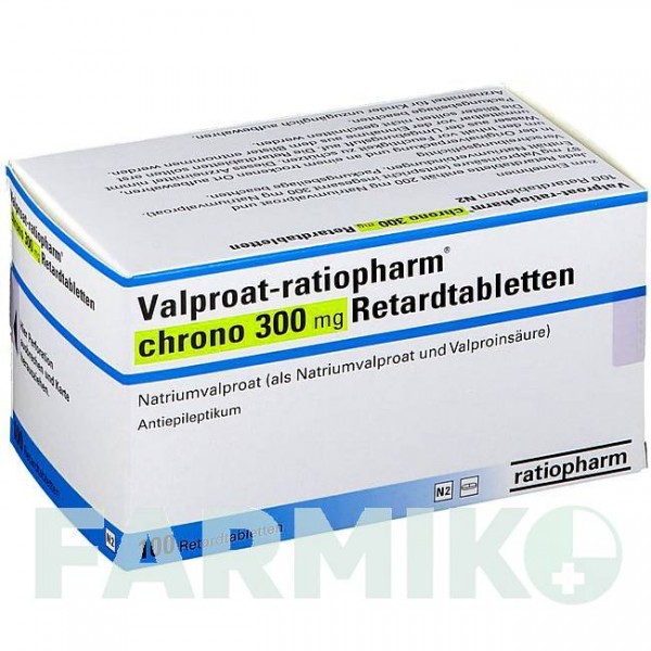ВАЛЬПРОАТ (VALPROAT) 300 мг таблетки 100 шт - Вальпроевая кислота RATIOPHARM
