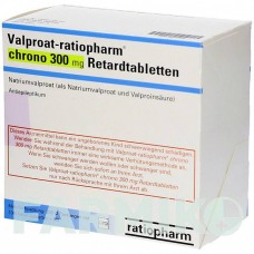 ВАЛЬПРОАТ (VALPROAT) 300 мг таблетки 200 шт - Вальпроєва кислота RATIOPHARM