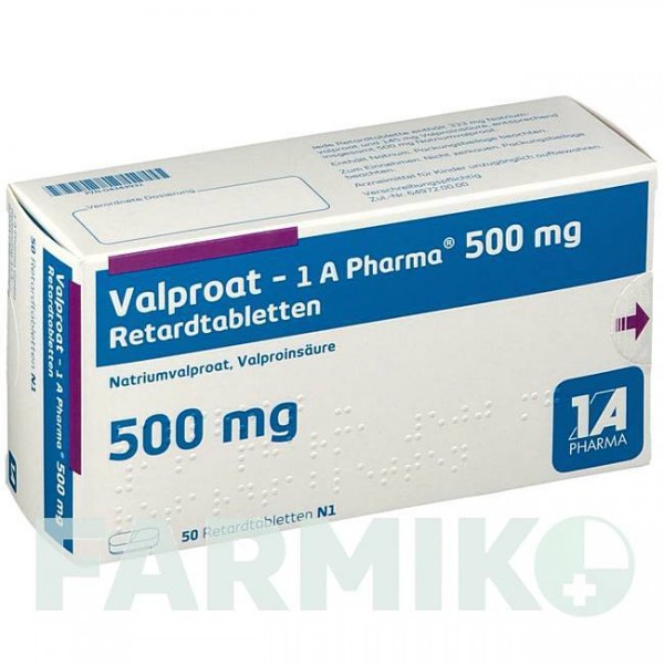 ВАЛЬПРОАТ (VALPROAT) 500 мг таблетки 50 шт - Вальпроевая кислота 1 A PHARMA