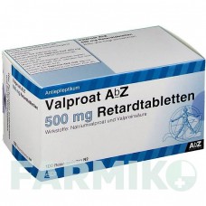 ВАЛЬПРОАТ (VALPROAT) 500 мг таблетки 100 шт - Вальпроєва кислота ABZ PHARMA