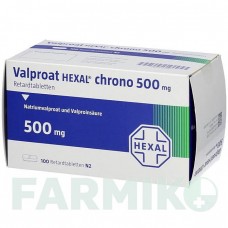ВАЛЬПРОАТ (VALPROAT) 500 мг таблетки 100 шт - Вальпроевая кислота HEXAL