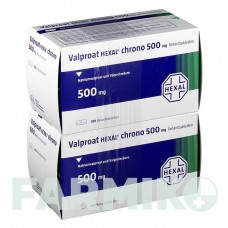 ВАЛЬПРОАТ (VALPROAT) 500 мг таблетки 2x100 шт - Вальпроевая кислота HEXAL
