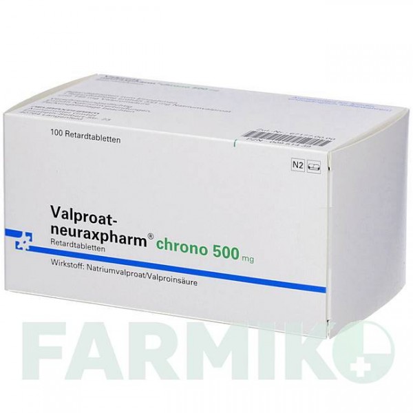 ВАЛЬПРОАТ (VALPROAT) 500 мг таблетки 100 шт - Вальпроєва кислота NEURAXPHARM