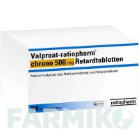 ВАЛЬПРОАТ (VALPROAT) 500 мг таблетки 100 шт - Вальпроевая кислота RATIOPHARM