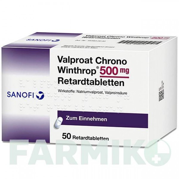 ВАЛЬПРОАТ (VALPROAT) 500 мг таблетки 50 шт - Вальпроевая кислота SANOFI