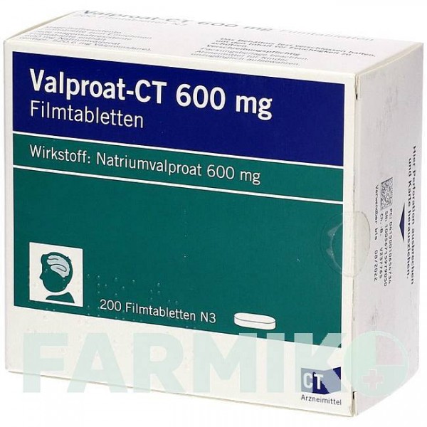 ВАЛЬПРОАТ (VALPROAT) 600 мг таблетки 200 шт - Вальпроевая кислота ABZ PHARMA