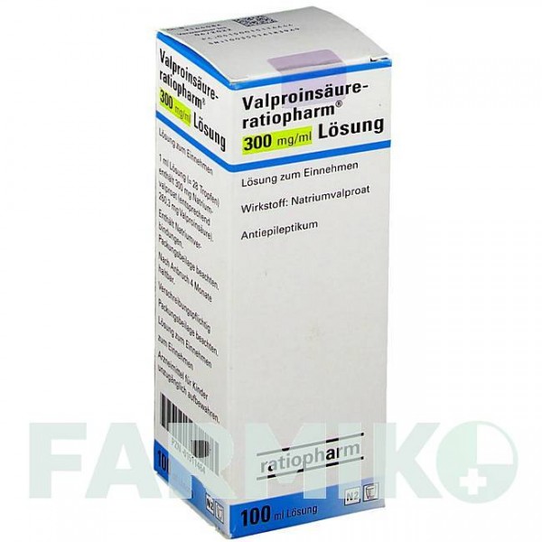 ВАЛЬПРОЇНСАУР (VALPROINSAURE) 300 мг/мл розчин 100 мл - Вальпроєва кислота RATIOPHARM