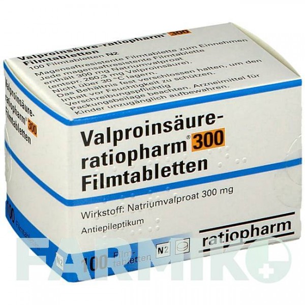 ВАЛЬПРОИНСАУР (VALPROINSAURE) 300 таблетки 100 шт - Вальпроевая кислота RATIOPHARM