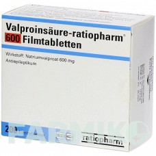 ВАЛЬПРОЇНСАУР (VALPROINSAURE) 600 таблетки 200 шт - Вальпроєва кислота RATIOPHARM