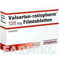 ВАЛСАРТАН (VALSARTAN) 120 мг таблетки 28 шт - Валсартан RATIOPHARM