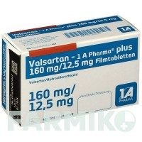 ВАЛСАРТАН (VALSARTAN) 160/12,5 мг таблетки 56 шт - Валсартан, Гидрохлоротиазид 1 A PHARMA