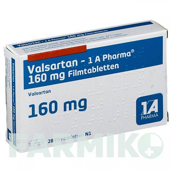 ВАЛСАРТАН (VALSARTAN) 160 мг таблетки 28 шт - Валсартан 1 A PHARMA