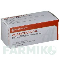 ВАЛСАРТАН (VALSARTAN) 160 мг/12,5 мг таблетки 98 шт - Валсартан, Гидрохлоротиазид ALIUD PHARMA