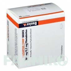 ВАЛСАРТАН (VALSARTAN) 160 мг/12,5 мг таблетки 98 шт - Валсартан, Гідрохлоротіазид BASICS