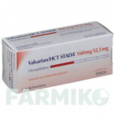 ВАЛСАРТАН (VALSARTAN) 160 мг/12,5 мг таблетки 56 шт - Валсартан, Гидрохлоротиазид STADAPHARM