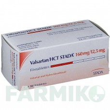 ВАЛСАРТАН (VALSARTAN) 160 мг/12,5 мг таблетки 98 шт - Валсартан, Гидрохлоротиазид STADAPHARM