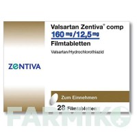 ВАЛСАРТАН (VALSARTAN) 160 мг/12,5 мг таблетки 28 шт - Валсартан, Гідрохлоротіазид ZENTIVA
