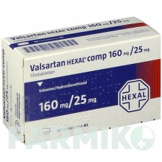 ВАЛСАРТАН (VALSARTAN) 160 мг/25 мг таблетки 28 шт - Валсартан, Гидрохлоротиазид HEXAL