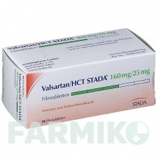 ВАЛСАРТАН (VALSARTAN) 160 мг/25 мг таблетки 98 шт - Валсартан, Гидрохлоротиазид STADAPHARM