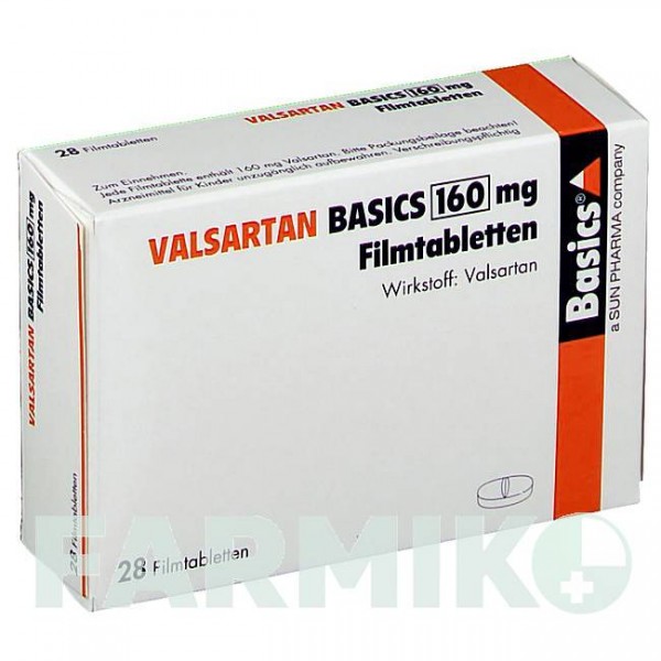ВАЛСАРТАН (VALSARTAN) 160 мг таблетки 28 шт - Валсартан BASICS
