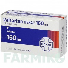 ВАЛСАРТАН (VALSARTAN) 160 мг таблетки 56 шт - Валсартан HEXAL
